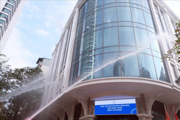 PTC1 bồi dưỡng và diễn tập phương án phòng cháy chữa cháy 